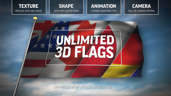 Unlimited 3D Flags