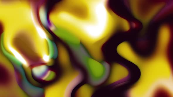 Abstract Gradient Colorful Rainbow Liquid Smooth Waves Swirly Background