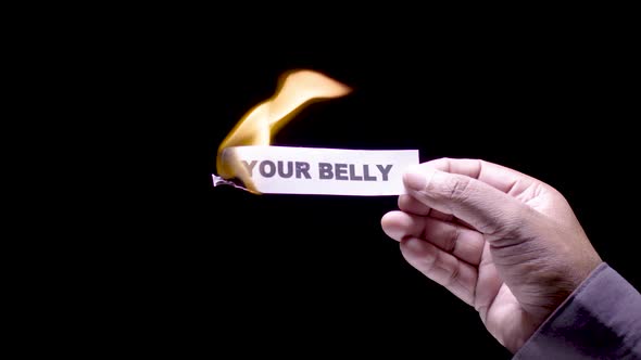 Paper Burning In Your Belly
