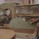 Luthier preparing wooden block to cut - VideoHive Item for Sale