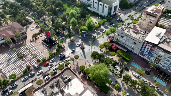 Mahmutlar Aerial view 4 K Turkey Alanya