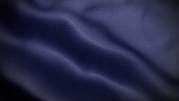 Blue Carbon Waving Flag Loop