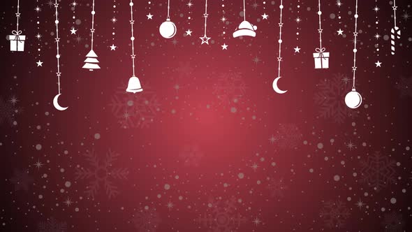 Christmas holiday background colorful looped