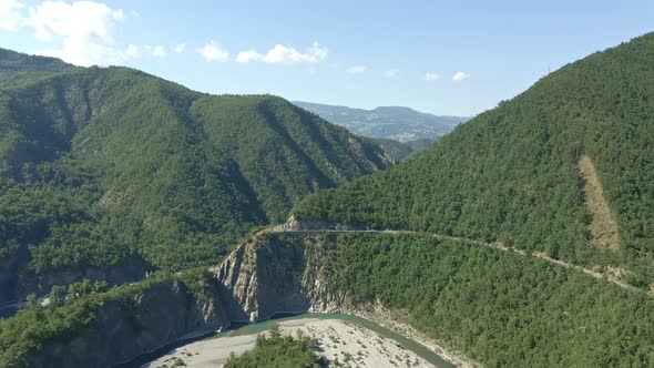 Road With Hairpin Turn In Val Trebbia