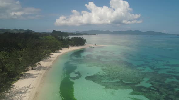 Seascape with Beach and Sea. Philippines, Luzon