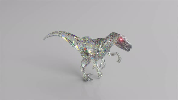 Walking Diamond Velociraptor