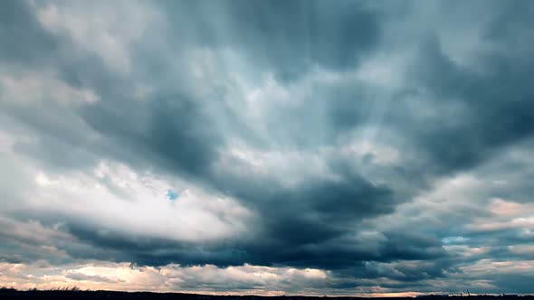 sky and clouds at sunset background alt