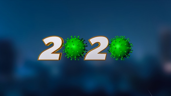 Background Coronavirus New Year 2021 4k
