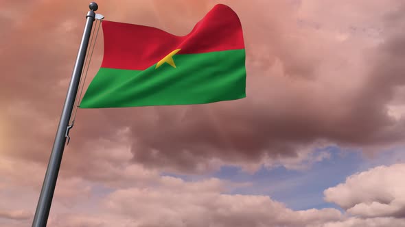 Burkina Faso Flag 4K