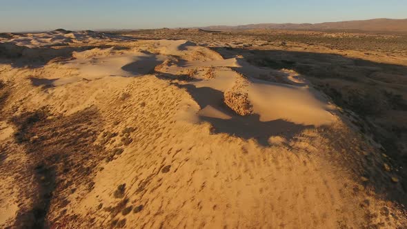 Aerial View Of Sand Dunes - South Africa