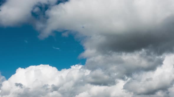 Beautiful Moving Clouds Background Time Lapse