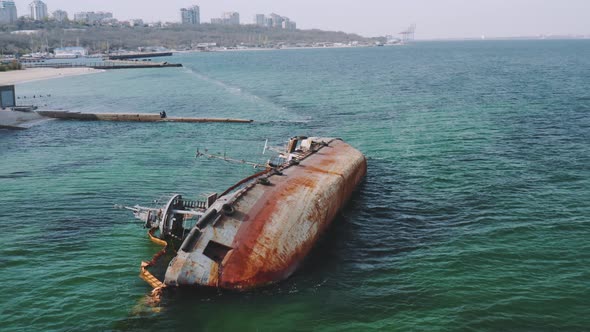 Ecological Disaster on the Beaches of Odessa in Ukraine