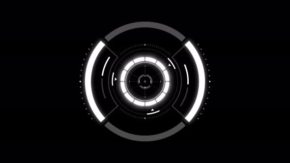 Futuristic HUD element animation alt