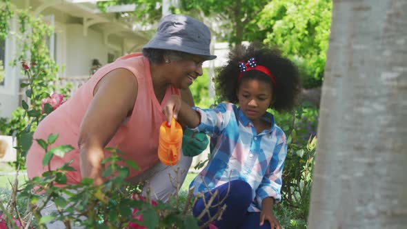 Family gardening together