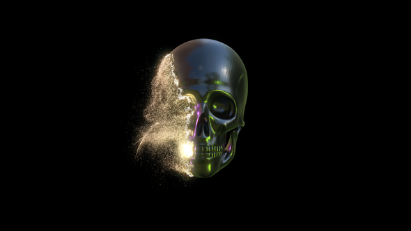 Scifi Skull Dissolve