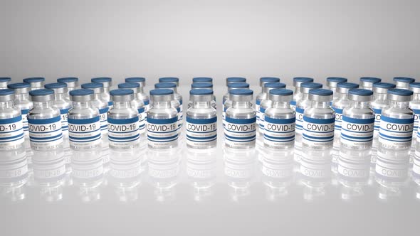 Bottles Coronavirus Vaccine COVID19