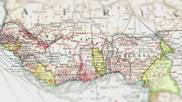 Africa On Paper Map, Slider Shot