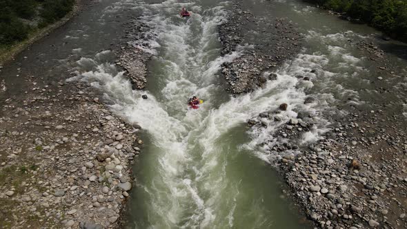 Drone Image Of Rafting Races