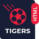 Tigers - Soccer Sports HTML Template - ThemeForest Item for Sale