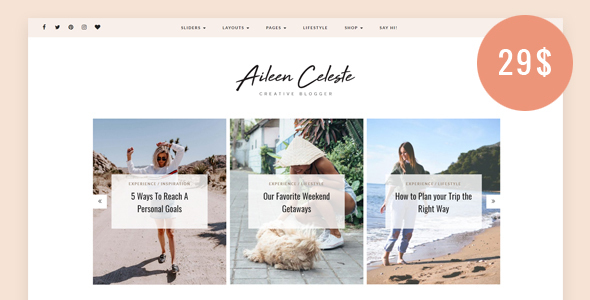 Aileen - A Personal Blog & Shop Theme