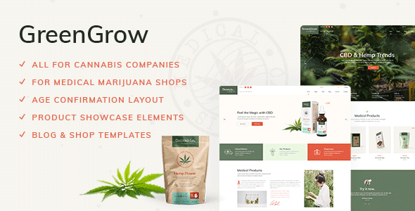 GreenGrow – Medical Marijuana Theme