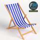 Beach chair - 3DOcean Item for Sale