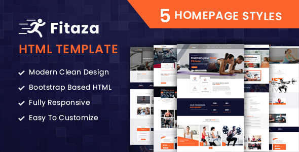 Fitaza – Fitness HTML Template