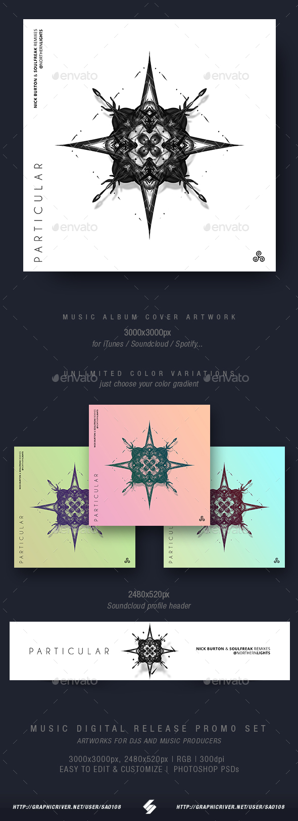 Spotify Cover Graphics Designs Templates From Graphicriver