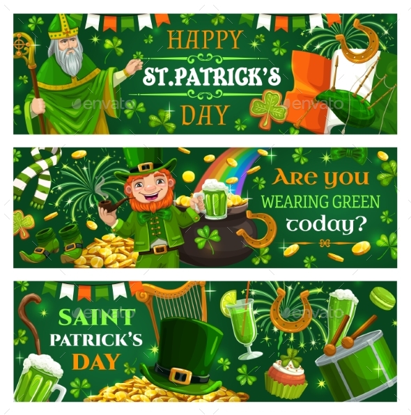 Saint Patricks Day Banners