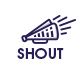 Shout News Linear Logo Template - GraphicRiver Item for Sale