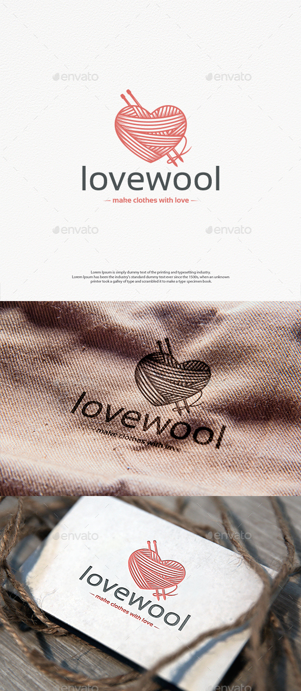 Wool Love Logo Template