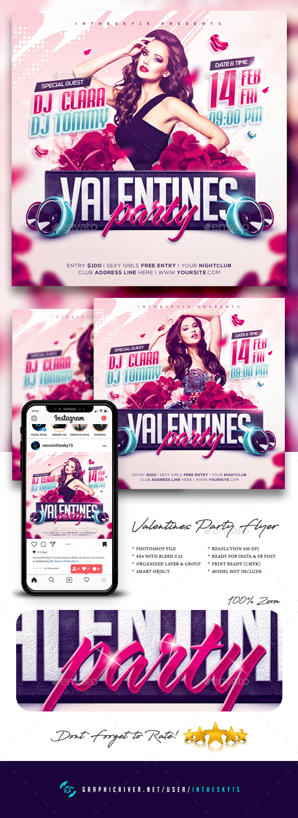 Valentines Party Flyer