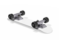 Inverted skateboard on a white background. 3d rendering - PhotoDune Item for Sale
