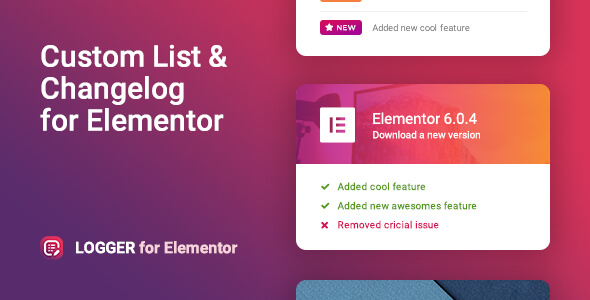 Changelog &Amp; Custom List For Elementor – Logger