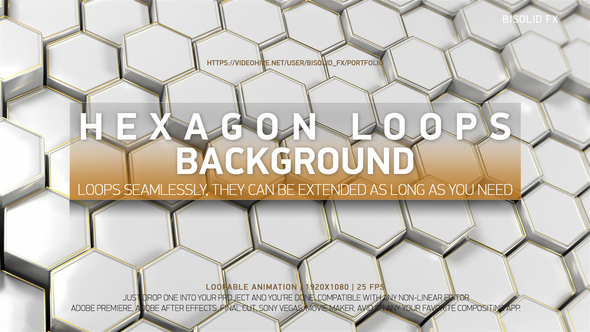 Hexagon Loops Background