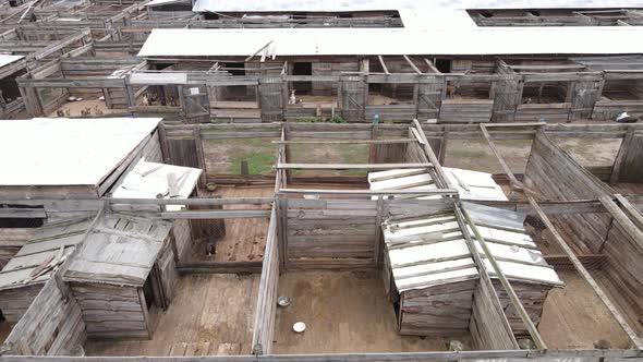 Aerial View of a Shelter for Stray Dogs.
