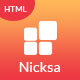 Nicksa App Landing and Sass Template - ThemeForest Item for Sale