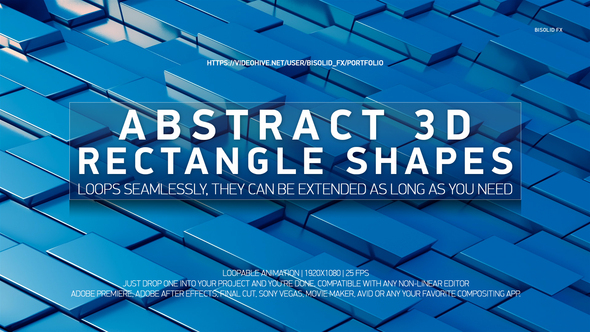 Abstract 3D Rectangle Shapes