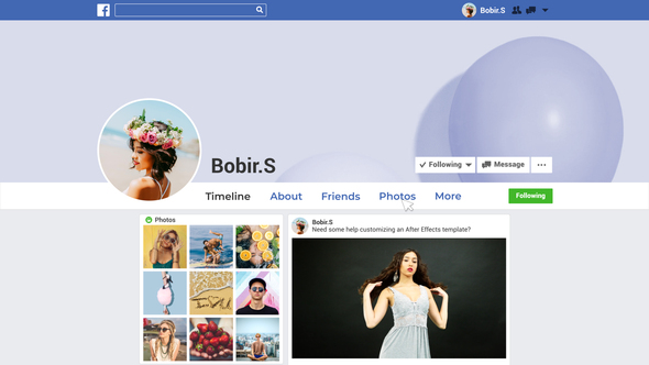 Facebook Profile Presentation alt