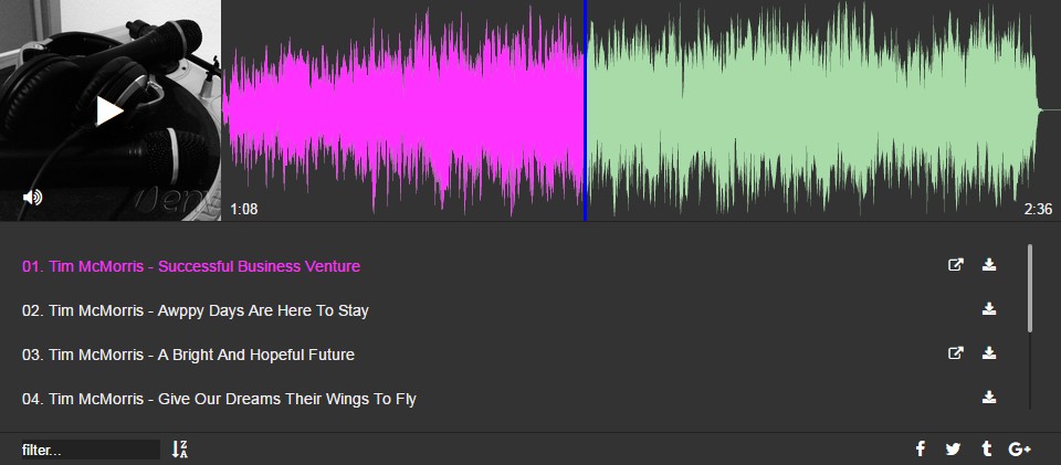 Audio Waveform Player with Playlist WP Plugin