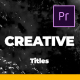 Minimal and Creative Titles - VideoHive Item for Sale