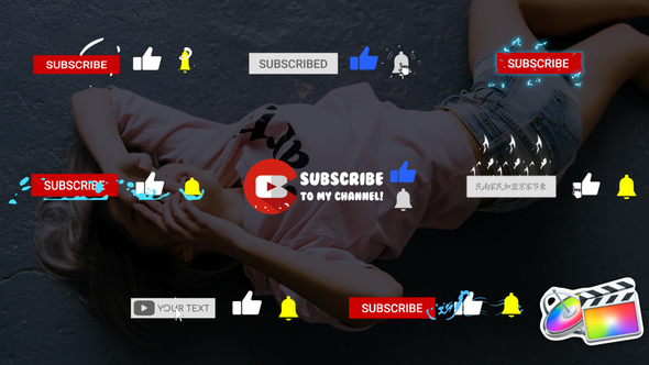 YouTube Subscribes Pack | FCPX alt