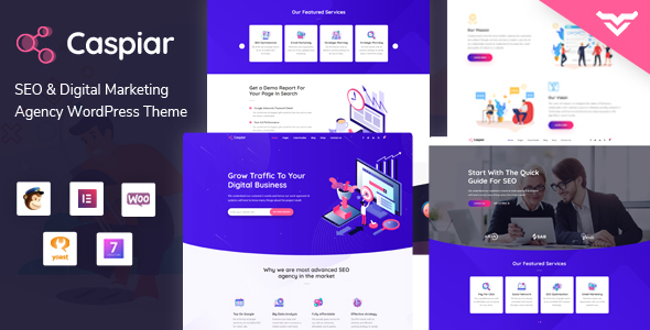 Caspiar | Digital Marketing & Agency WordPress Theme