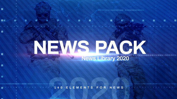 News Library 2020 Broadcast Pack Mogrt