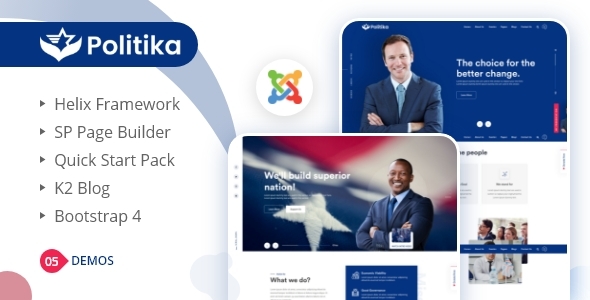Politika - Political & Election Campaign Joomla Template