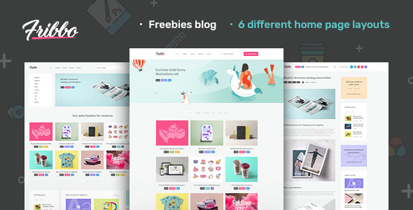 Fribbo – Freebies Blog WordPress Theme