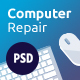 Rebytes | Electronics & Computer Repair Service PSD Template - ThemeForest Item for Sale