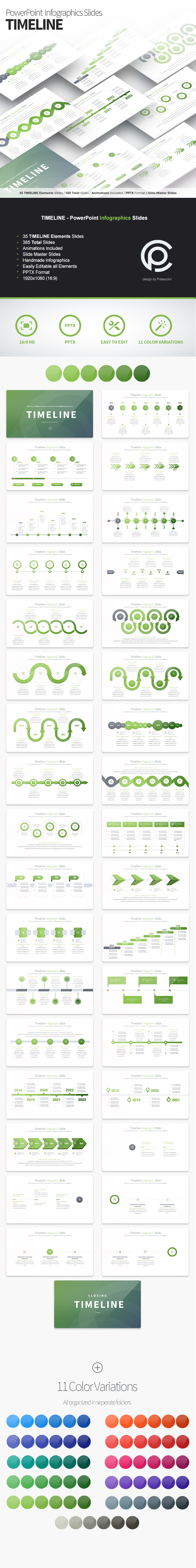 Timeline - PowerPoint Infographics Slides