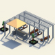 Low Poly Holiday Summer Bar - 3DOcean Item for Sale