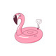 Inflatable Pool Toy Pink Rubber Flamingo - GraphicRiver Item for Sale